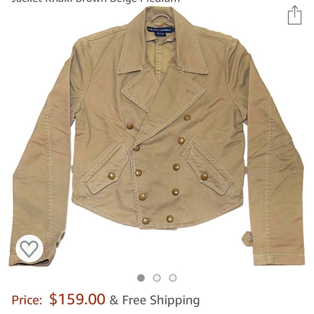 Polo Ralph Lauren Women Double Breasted Pea Coat M